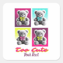 Cute Teddy Bear Style Colourful Bear Pattern Desig