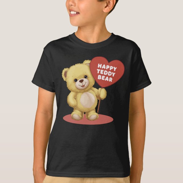 Cute Teddy Bear T-Shirt (Front)