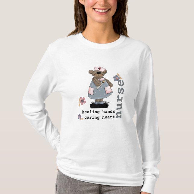Cute Teddy Bear T-Shirt for Nurse (Front)