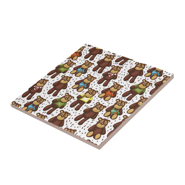 Cute teddy Bear Tile (Side)