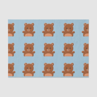 Cute teddy bear tissue paper
