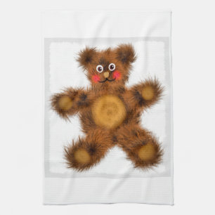 Cute Teddy Bear Toy Children Baby Shower Tea Towel