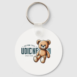 🧸 Cute Teddy Bear Vintage Style   Cosy Plush Toy  Key Ring