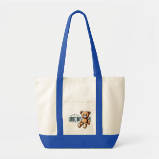 🧸 Cute Teddy Bear Vintage Style | Cosy Plush Toy Tote Bag