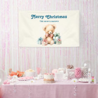 Cute Teddy Bear with Christmas Presents
