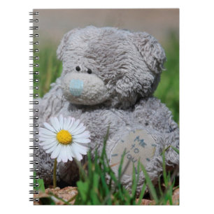 Cute Teddy Bear with Daisy Notebook