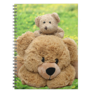 Cute Teddy Bears In A Meadow Notebook