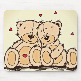 Cute Teddy Bears Mouse Mat