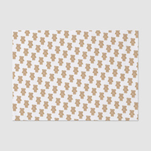 Cute Teddy Bears Pattern Tissue Paper