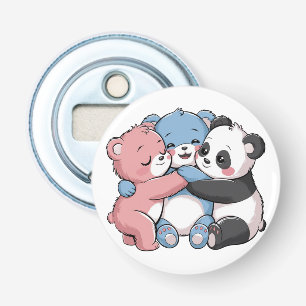 Cute Teddy Bears with Panda Bottle Opener