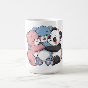 Cute Teddy Bears with Panda Coffee Mug