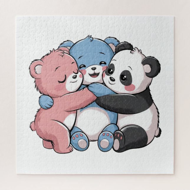 Cute Teddy Bears with Panda Jigsaw Puzzle (Vertical)