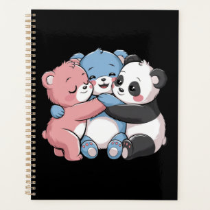 Cute Teddy Bears with Panda Planner