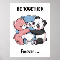 Cute Teddy Bears with Panda