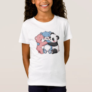 Cute Teddy Bears with Panda T-Shirt