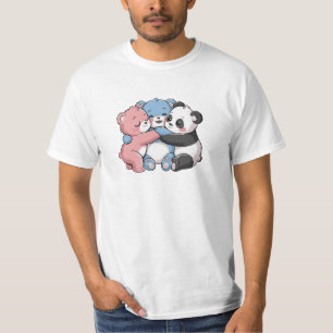 Cute Teddy Bears with Panda T-Shirt