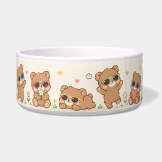 Cute Teddy Bears with Sunglasses Pattern Adorable