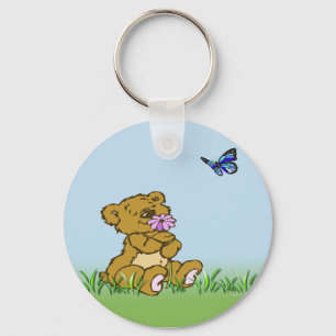 cute teddy key ring