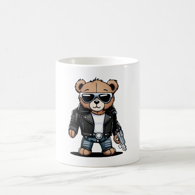 Cute Teddy Memes Coffee Mug (Center)