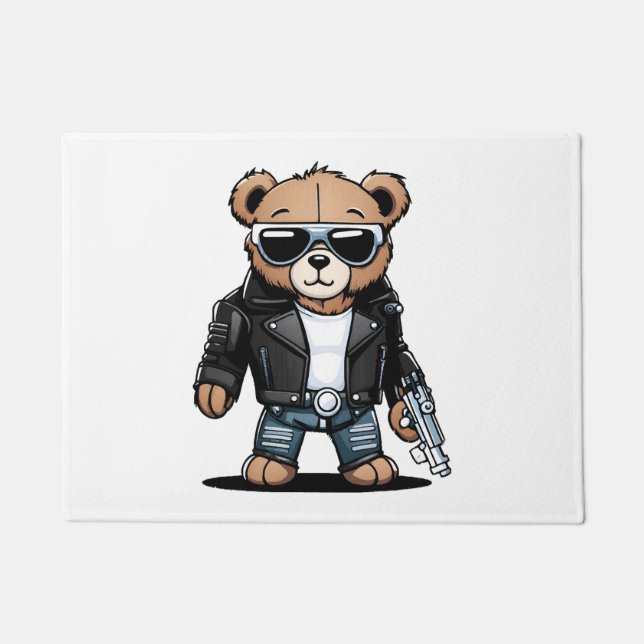 Cute Teddy Memes Doormat (Front)
