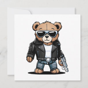 Cute Teddy Memes Invitation