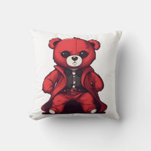 Cute teddy red boy cushion