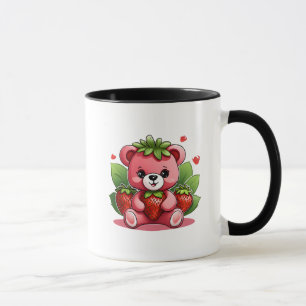 Cute Teddy Strawberry Mug