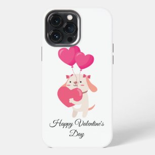 Cute Teddy Valentine's Day iPhone 13 Pro Max Case