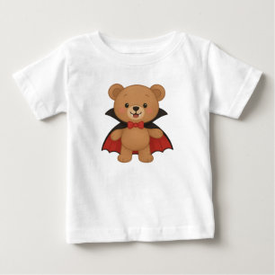 Cute Teddy Vampire Adorable Halloween Design Baby T-Shirt