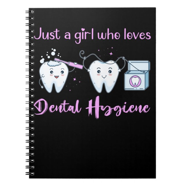 Cute Teeth Dental Technician Assistant Notebook (Front)