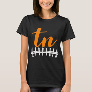 Cute Tennessee State Initials TN Gift Cheer Fan Pu T-Shirt