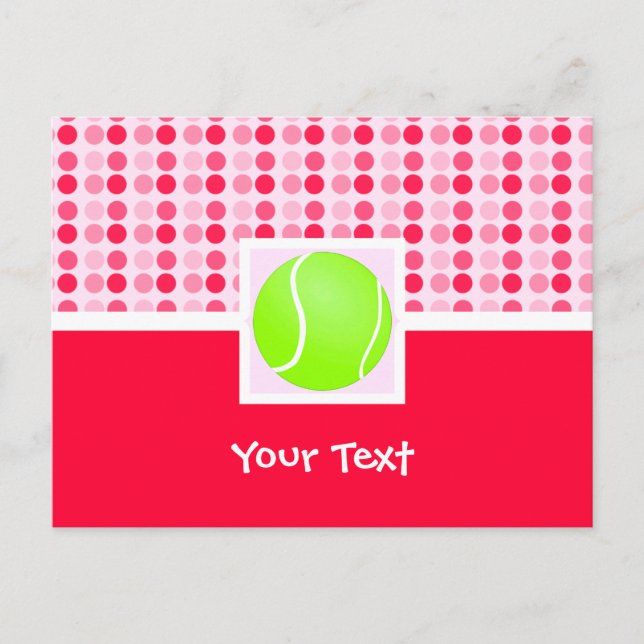 Cute Tennis Ball Postcard (Front)