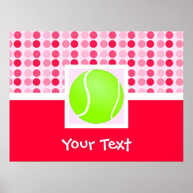 Cute Tennis Ball Poster (Front)