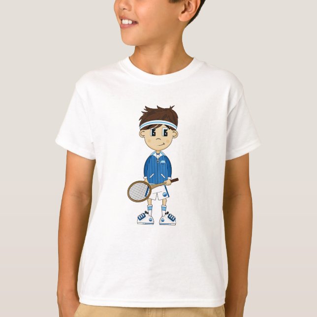 Cute Tennis Boy Tee (Front)