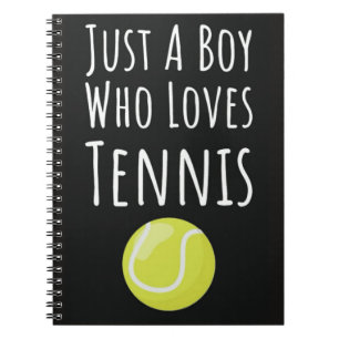 Cute Tennis Gifts For Boys Kids Sports Player Notebook