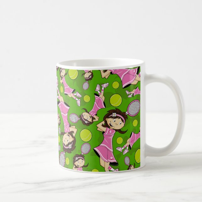 Cute Tennis Girl Mug (Right)