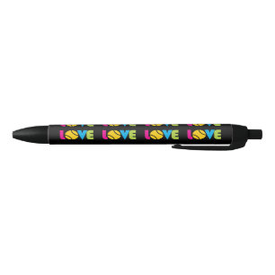 Cute Tennis LOVE - Black Ink Pen