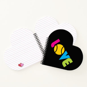 Cute Tennis LOVE - Notebook