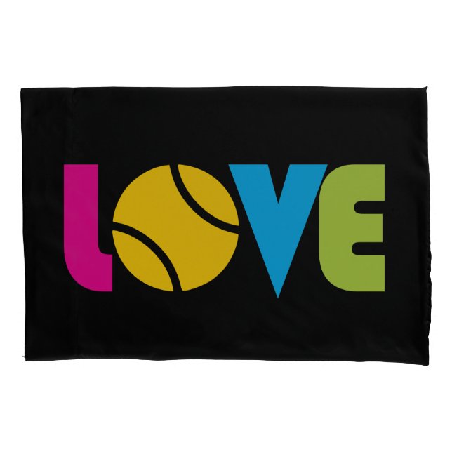 Cute Tennis  LOVE -   Pillowcase (Front)