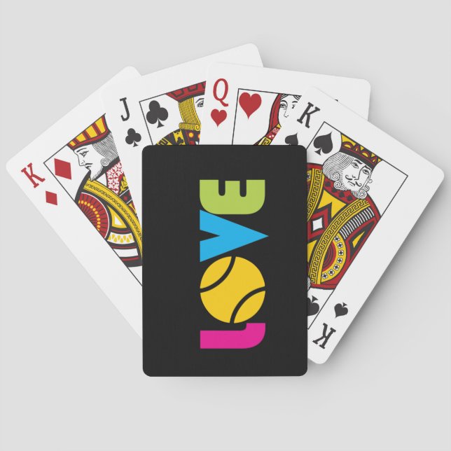 Cute Tennis  LOVE -   Playing Cards (Back)