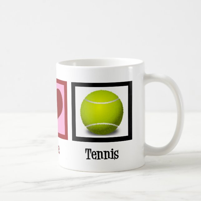 Cute Tennis Player Coffee Mug (Right)