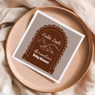 Cute Terracotta Mexican Cielito Lindo Baby Shower  Napkin