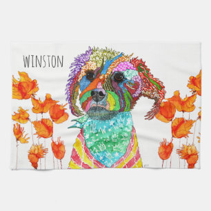 Cute Terrier Mixed Breed Kitchen Towel