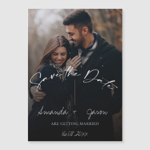 Cute Text Overlay Monogram Two Photo Wedding