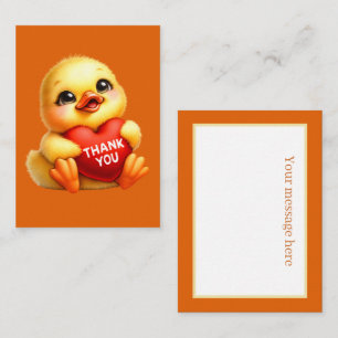 Cute thank you add message  card