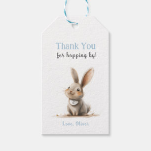 Cute Thank You Bunny Birthday Favour Tags