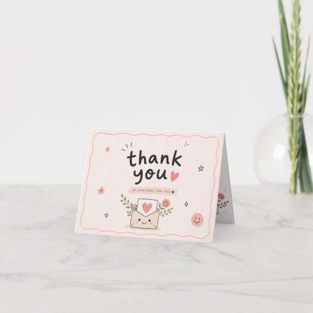 Cute Thank You Card (Front)