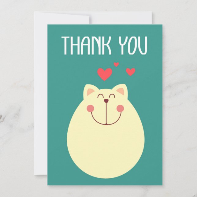 Cute Thank You Card (Front)