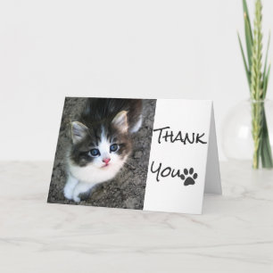 CUTE "Thank You" Customisable Personalizable Thank You Card