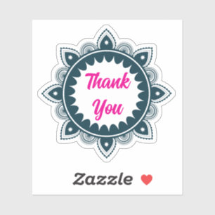 Cute Thank You floral Mandala